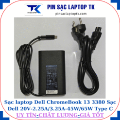 Sạc Dell ChromeBook 13 3380 Sạc Dell 20V-2.25A/3.25A-45W/65W Type C, sạc 65W