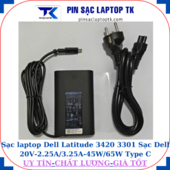 Sạc Dell Latitude 3420 3301 Sạc Dell 20V-2.25A/3.25A-45W/65W Type C, sạc 65W