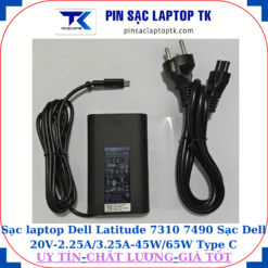 Sạc Dell Latitude 7310 7490 Sạc Dell 20V-2.25A/3.25A-45W/65W Type C, sạc 65W