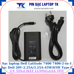 Sạc Dell Latitude 7400 7400-2-in-1 Sạc Dell 20V-2.25A/3.25A-45W/65W Type C, sạc 65W