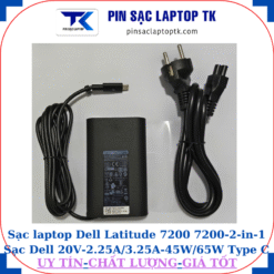 Sạc Dell Latitude 7200 7200-2-in-1 Sạc Dell 20V-2.25A/3.25A-45W/65W Type C, sạc 65W
