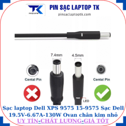 Sạc laptop Dell XPS 9575 15-9575 Sạc Dell 19.5V-6.67A-130W Ovan chân kim nhỏ(4.5mm*3.0mm)