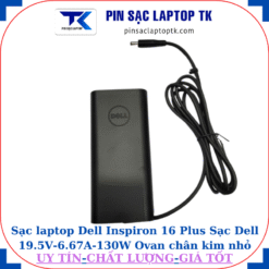 Sạc Dell Inspiron 16 Plus Sạc Dell 19.5V-6.67A-130W Ovan chân kim nhỏ(4.5mm*3.0mm), logo Dell