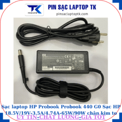 Sạc HP Probook 440 G0 Sạc HP 18.5V/19V-3.5A/4.74A-65W/90W chân kim to(7.4mm*5.0mm), sạc 65W