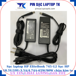 Sạc HP EliteBook 745 G2 Sạc HP 18.5V/19V-3.5A/4.74A-65W/90W chân kim to(7.4mm*5.0mm)