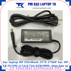 Sạc HP EliteBook 2570 2760P Sạc HP 18.5V/19V-3.5A/4.74A-65W/90W chân kim to(7.4mm*5.0mm), sạc 65W