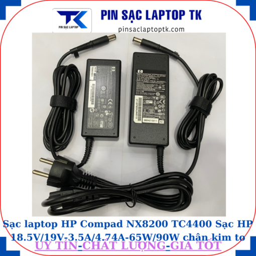 Sạc HP Compad NX8200 TC4400 Sạc HP 18.5V/19V-3.5A/4.74A-65W/90W chân kim to(7.4mm*5.0mm)