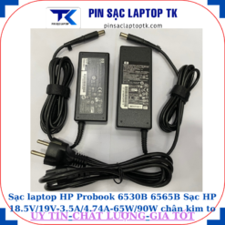 Sạc HP Probook 6530B 6565B Sạc HP 18.5V/19V-3.5A/4.74A-65W/90W chân kim to(7.4mm*5.0mm)
