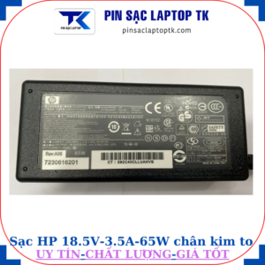 Sạc laptop HP 18.5V 3.5A 65W chân kim to(7.4mm*5.0mm), thông số
