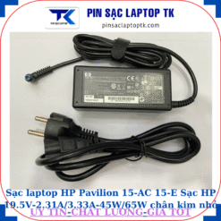 Sạc HP Pavilion 15-AC 15-E Sạc HP 19.5V-2.31A/3.33A-45W/65W chân kim nhỏ màu xanh(4.5mm*3.0mm), sạc 45W