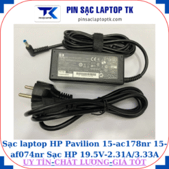 Sạc HP Pavilion 15-ac178nr 15-af074nr Sạc HP 19.5V-2.31A/3.33A-45W/65W chân kim nhỏ màu xanh(4.5mm*3.0mm), sạc 65W