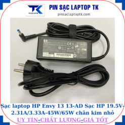 Sạc HP Envy 13 13-AD Sạc HP 19.5V-2.31A/3.33A-45W/65W chân kim nhỏ màu xanh(4.5mm*3.0mm), sạc 65W