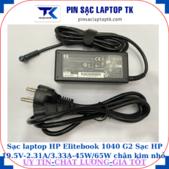 Sạc Elitebook 1040 G2 Sạc HP 19.5V-2.31A/3.33A-45W/65W chân kim nhỏ màu xanh(4.5mm*3.0mm) sạc 45W