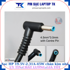 Sạc laptop HP 19.5V 2.31A 45Wchân kim nhỏ màu xanh(4.5mm*3.0mm)