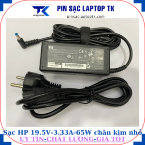 Sạc laptop HP 19.5V 3.33A 65Wchân kim nhỏ màu xanh(4.5mm*3.0mm)