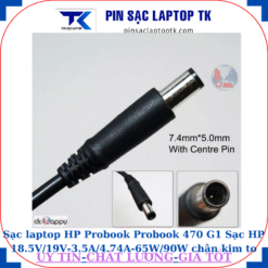 Sạc laptop HP Probook Probook 470 G1 Sạc HP 18.5V/19V-3.5A/4.74A-65W/90W chân kim to(7.4mm*5.0mm)