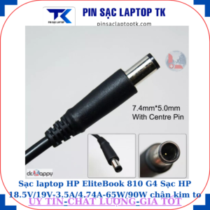 Sạc laptop HP EliteBook 810 G4 Sạc HP 18.5V/19V-3.5A/4.74A-65W/90W chân kim to(7.4mm*5.0mm)