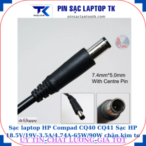 Sạc laptop HP Compad CQ40 CQ41 Sạc HP 18.5V/19V-3.5A/4.74A-65W/90W chân kim to(7.4mm*5.0mm)