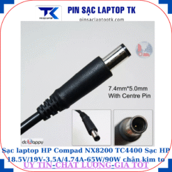 Sạc laptop HP Compad NX8200 TC4400 Sạc HP 18.5V/19V-3.5A/4.74A-65W/90W chân kim to(7.4mm*5.0mm)