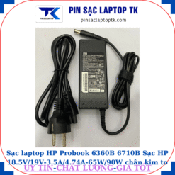 Sạc HP Probook 6360B 6710B Sạc HP 18.5V/19V-3.5A/4.74A-65W/90W chân kim to(7.4mm*5.0mm), sạc 90W