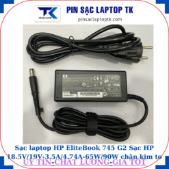 Sạc HP EliteBook 745 G2 Sạc HP 18.5V/19V-3.5A/4.74A-65W/90W chân kim to(7.4mm*5.0mm), sạc 65W