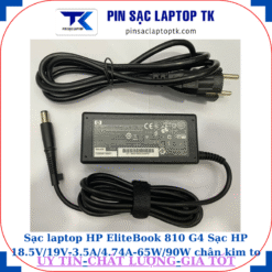 Sạc HP EliteBook 810 G4 Sạc HP 18.5V/19V-3.5A/4.74A-65W/90W chân kim to(7.4mm*5.0mm), sạc 65W