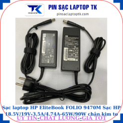 Sạc HP EliteBook FOLIO 9470M Sạc HP 18.5V/19V-3.5A/4.74A-65W/90W chân kim to(7.4mm*5.0mm)