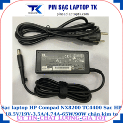 Sạc HP Compad NX8200 TC4400 Sạc HP 18.5V/19V-3.5A/4.74A-65W/90W chân kim to(7.4mm*5.0mm), sạc 65W