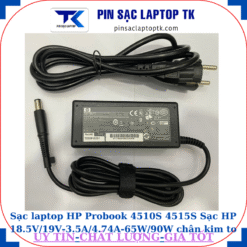 Sạc HP Probook 4510S 4515S Sạc HP 18.5V/19V-3.5A/4.74A-65W/90W chân kim to(7.4mm*5.0mm), sạc 65W