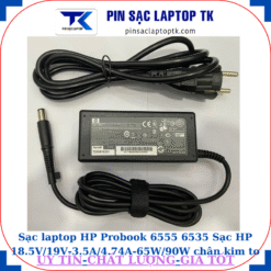 Sạc HP Probook 6555 6535 Sạc HP 18.5V/19V-3.5A/4.74A-65W/90W chân kim to(7.4mm*5.0mm), sạc 65W
