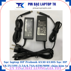 Sạc HP Probook 6530 6530S Sạc HP 18.5V/19V-3.5A/4.74A-65W/90W chân kim to(7.4mm*5.0mm)