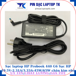 Sạc HP Probook 440 G6 Sạc HP 19.5V-2.31A/3.33A-45W/65W chân kim nhỏ màu xanh(4.5mm*3.0mm), sạc 65W