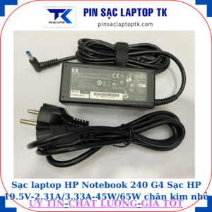 Sạc HP Notebook 240 G4 Sạc HP 19.5V-2.31A/3.33A-45W/65W chân kim nhỏ màu xanh(4.5mm*3.0mm), sạc 65W