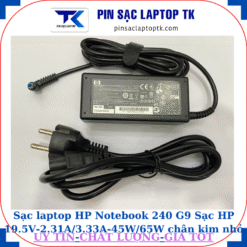 Sạc HP Notebook 240 G9 Sạc HP 19.5V-2.31A/3.33A-45W/65W chân kim nhỏ màu xanh(4.5mm*3.0mm), sạc 45W