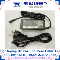 Sạc HP Pavilion 15-ac178nr 15-af074nr Sạc HP 19.5V-2.31A/3.33A-45W/65W chân kim nhỏ màu xanh(4.5mm*3.0mm), sạc 45W