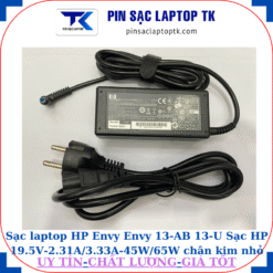 Sạc Envy Envy 13-AB 13-U Sạc HP 19.5V-2.31A/3.33A-45W/65W chân kim nhỏ màu xanh(4.5mm*3.0mm), sạc 45W