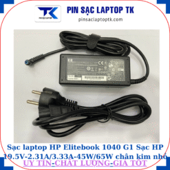 Sạc Elitebook 1040 G1 Sạc HP 19.5V-2.31A/3.33A-45W/65W chân kim nhỏ màu xanh(4.5mm*3.0mm), sạc 45W