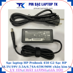 Sạc HP Probook 450 G2 Sạc HP 18.5V/19V-3.5A/4.74A-65W/90W chân kim to(7.4mm*5.0mm), sạc 65W