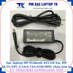 Sạc HP Probook 445 G0 Sạc HP 18.5V/19V-3.5A/4.74A-65W/90W chân kim to(7.4mm*5.0mm), sạc 65W