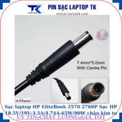 Sạc laptop HP EliteBook 2570 2760P Sạc HP 18.5V/19V-3.5A/4.74A-65W/90W chân kim to(7.4mm*5.0mm)