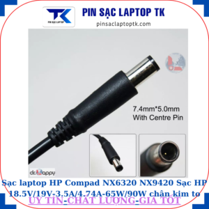 Sạc laptop HP Compad NX6320 NX9420 Sạc HP 18.5V/19V-3.5A/4.74A-65W/90W chân kim to(7.4mm*5.0mm)