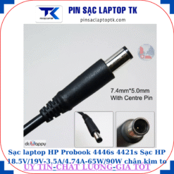 Sạc laptop HP Probook 4446s 4421s Sạc HP 18.5V/19V-3.5A/4.74A-65W/90W chân kim to(7.4mm*5.0mm)