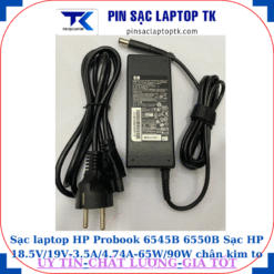Sạc HP Probook 6545B 6550B Sạc HP 18.5V/19V-3.5A/4.74A-65W/90W chân kim to(7.4mm*5.0mm), sạc 90W