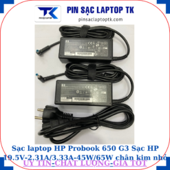 Sạc HP Probook 650 G3 Sạc HP 19.5V-2.31A/3.33A-45W/65W chân kim nhỏ màu xanh(4.5mm*3.0mm)