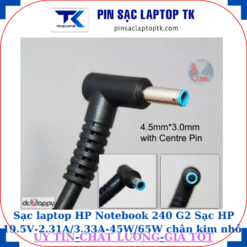 Sạc laptop HP Notebook 240 G2 Sạc HP 19.5V-2.31A/3.33A-45W/65W chân kim nhỏ màu xanh(4.5mm*3.0mm)
