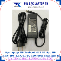 Sạc HP Probook 445 G1 Sạc HP 18.5V/19V-3.5A/4.74A-65W/90W chân kim to(7.4mm*5.0mm), sạc 90W