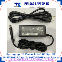 Sạc HP Probook 640 G1 Sạc HP 18.5V/19V-3.5A/4.74A-65W/90W chân kim to(7.4mm*5.0mm), sạc 65W