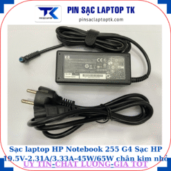 Sạc HP Notebook 255 G4 Sạc HP 19.5V-2.31A/3.33A-45W/65W chân kim nhỏ màu xanh(4.5mm*3.0mm), sạc 45W