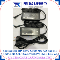 Sạc Envy X360 M6-AQ Sạc HP 19.5V-2.31A/3.33A-45W/65W chân kim nhỏ màu xanh(4.5mm*3.0mm)