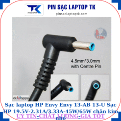 Sạc laptop HP Envy Envy 13-AB 13-U Sạc HP 19.5V-2.31A/3.33A-45W/65W chân kim nhỏ màu xanh(4.5mm*3.0mm)